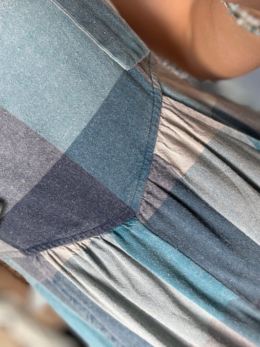 Plaid Mineral Wash Jumper