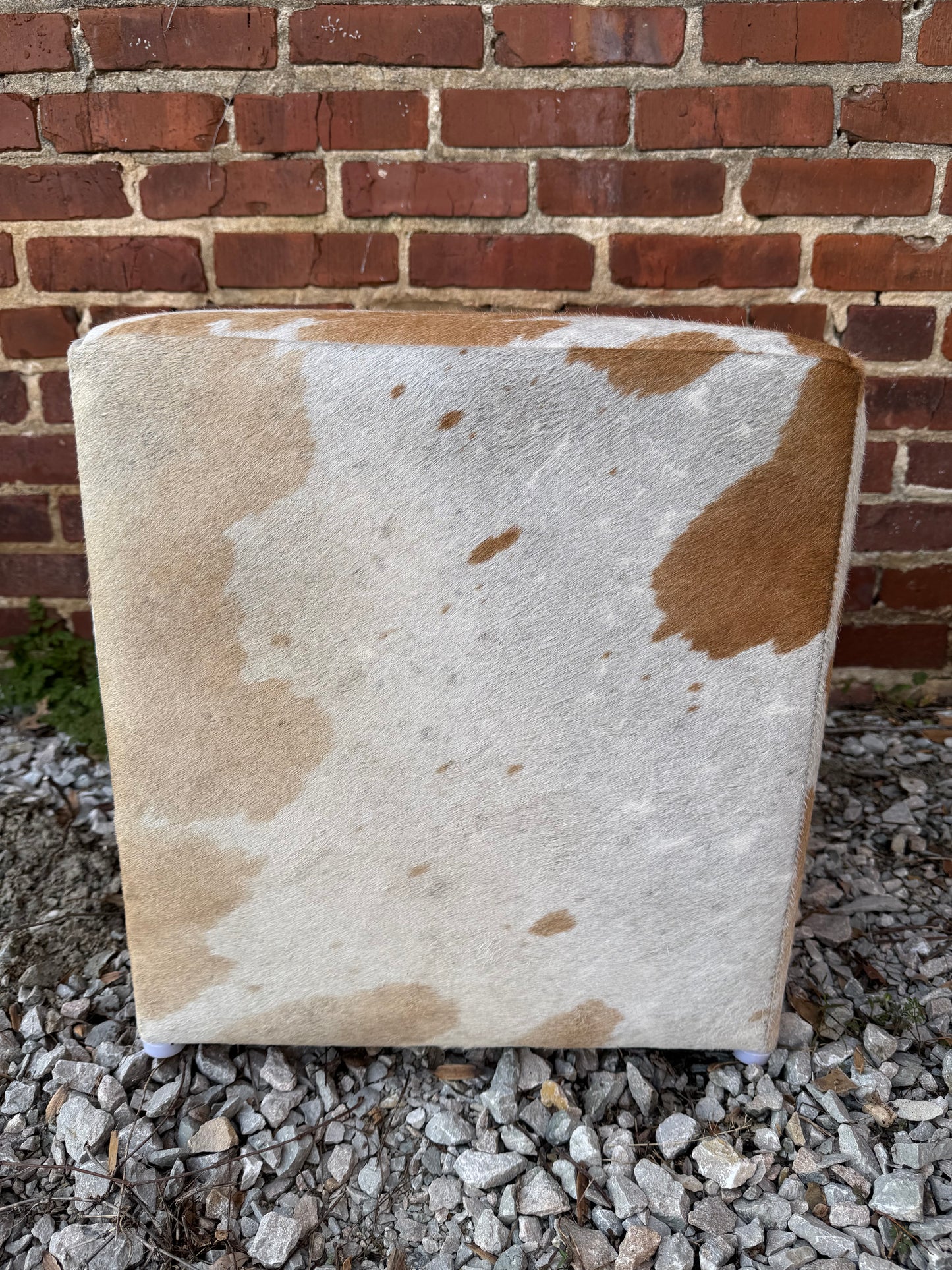 Cowhide Ottoman