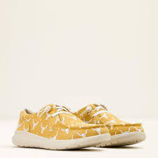 Ariat Women’s Hilo Doodle Mustard Steer Heads