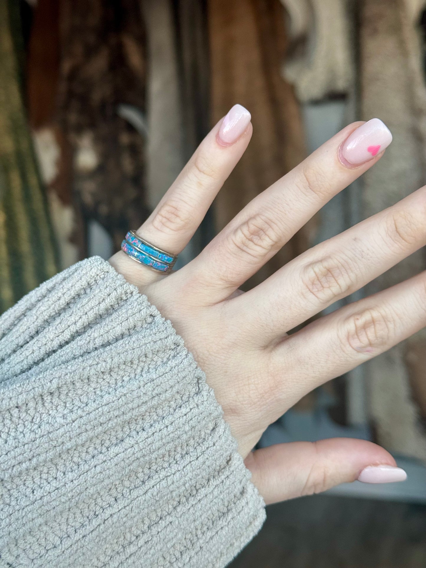 Double Opal Ring