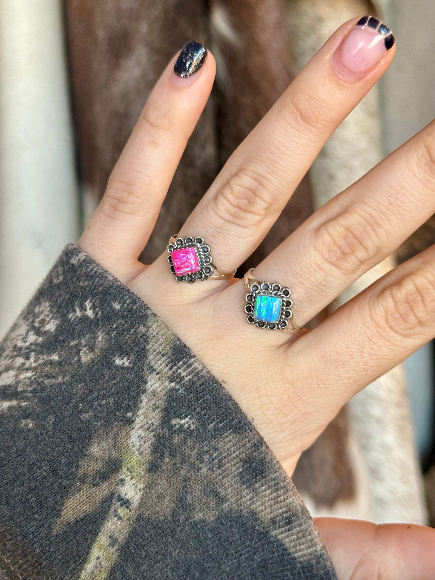 Flower Power Opal Ring