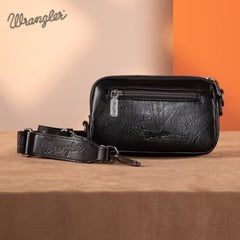 Wrangler Southwestern Knitted Mini Crossbody/Wallet - Black
