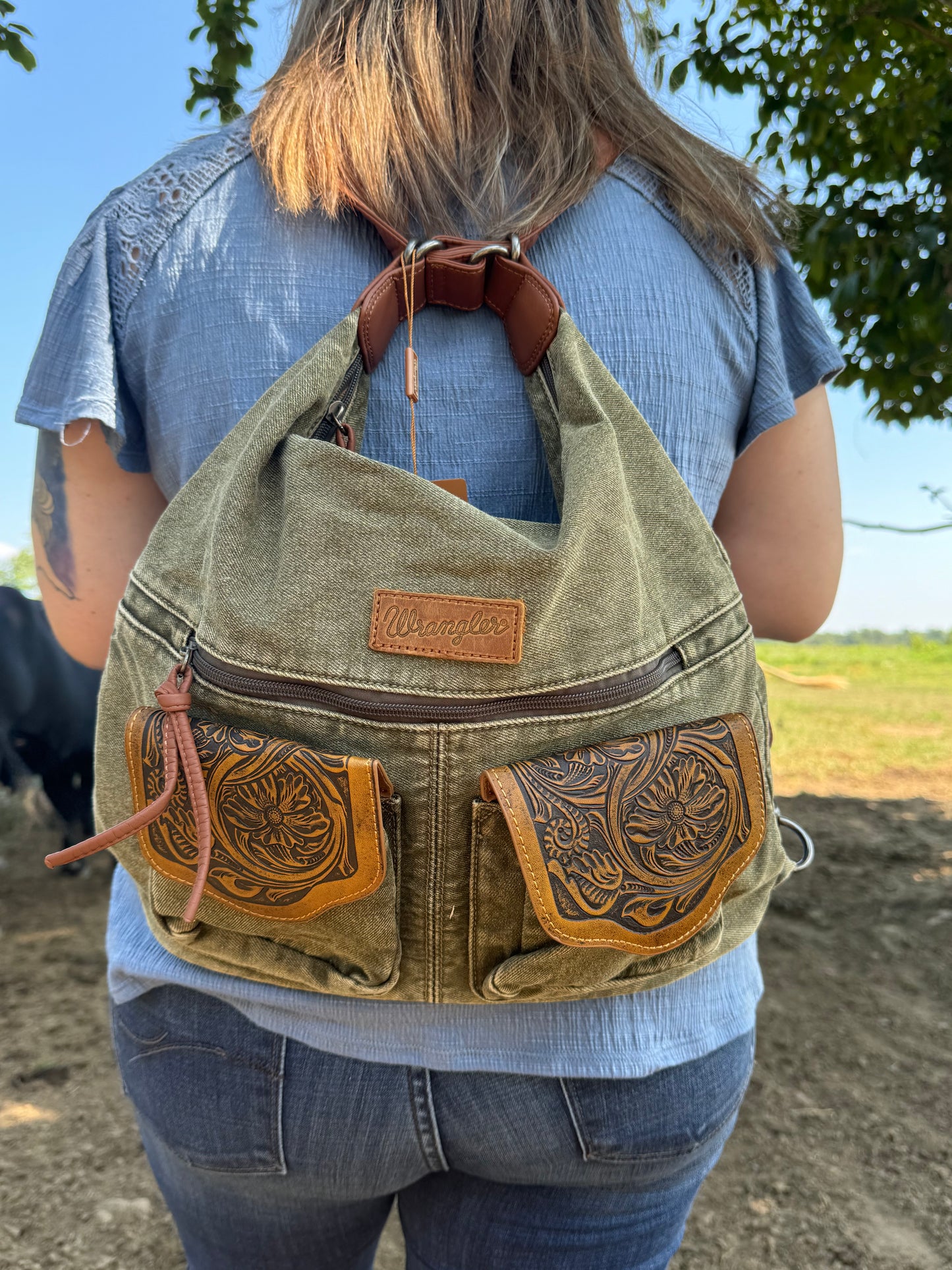 Wrangler Hybrid Back-Pack Denim Purse