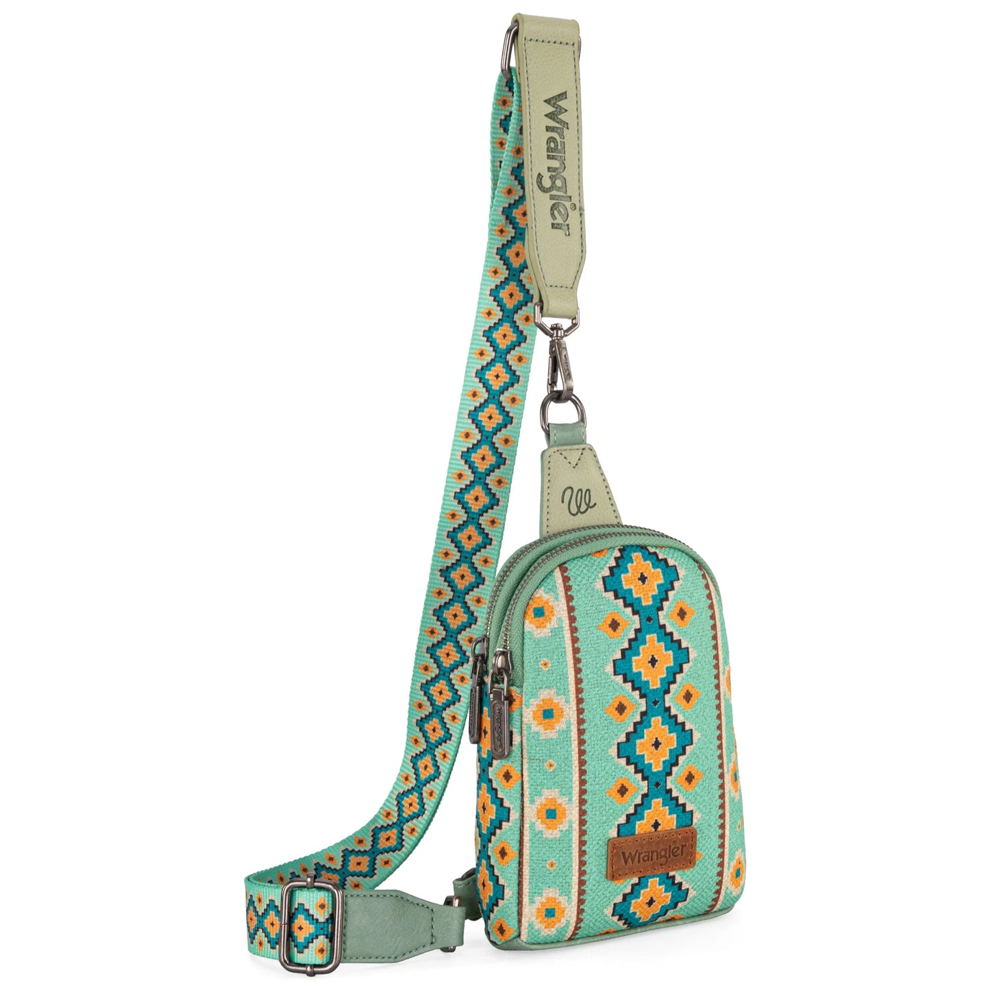 WRANGLER Southwestern Canvas Sling Bag