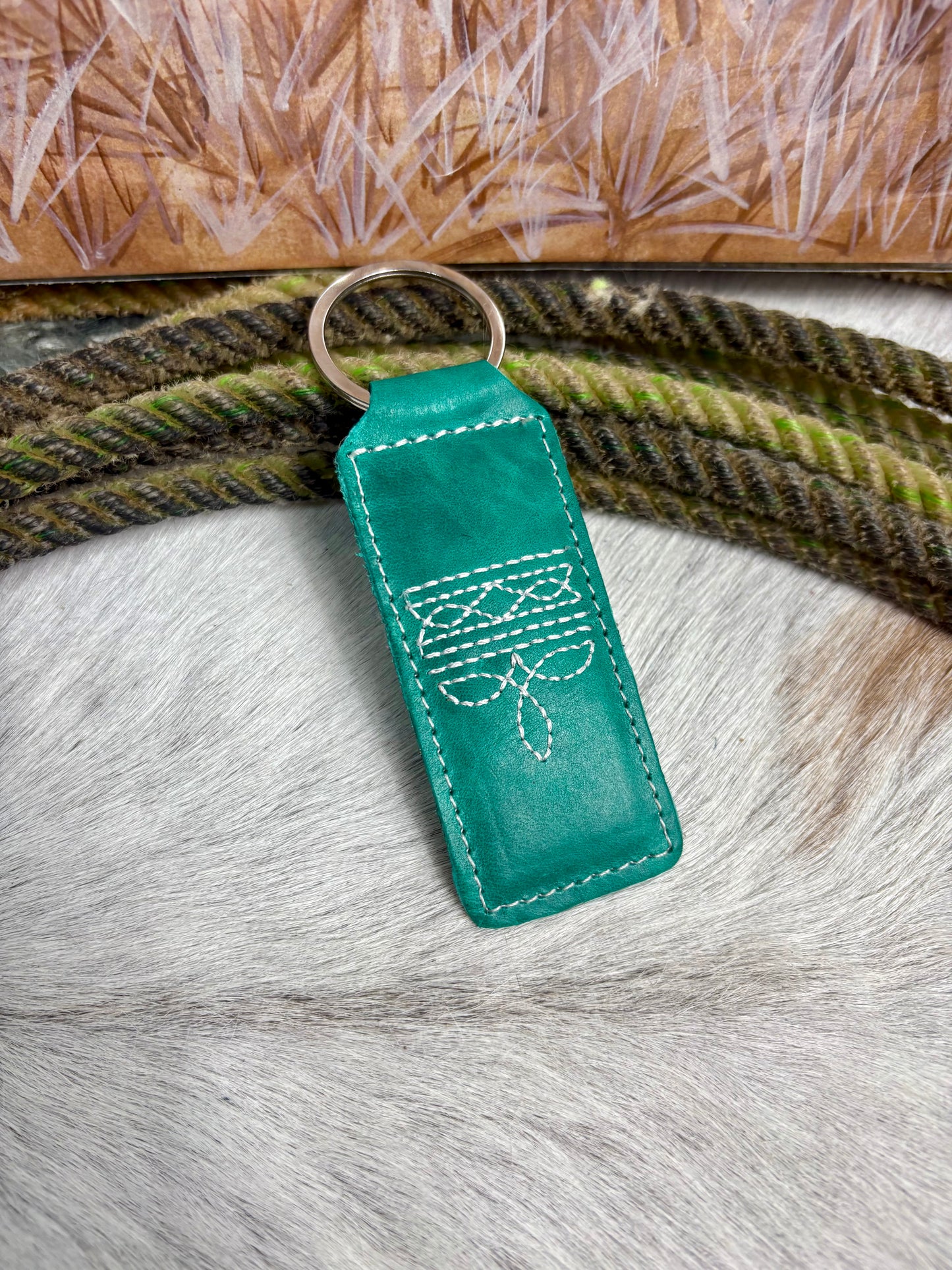 Bootstitch tassel keychain