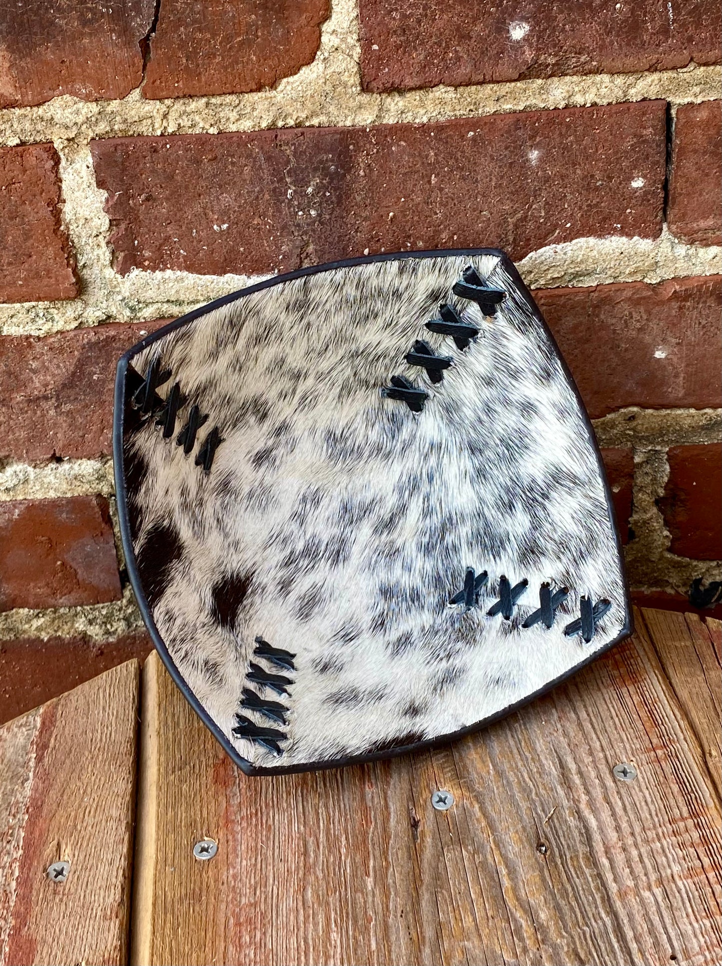 Mini Tooled Leather Basket