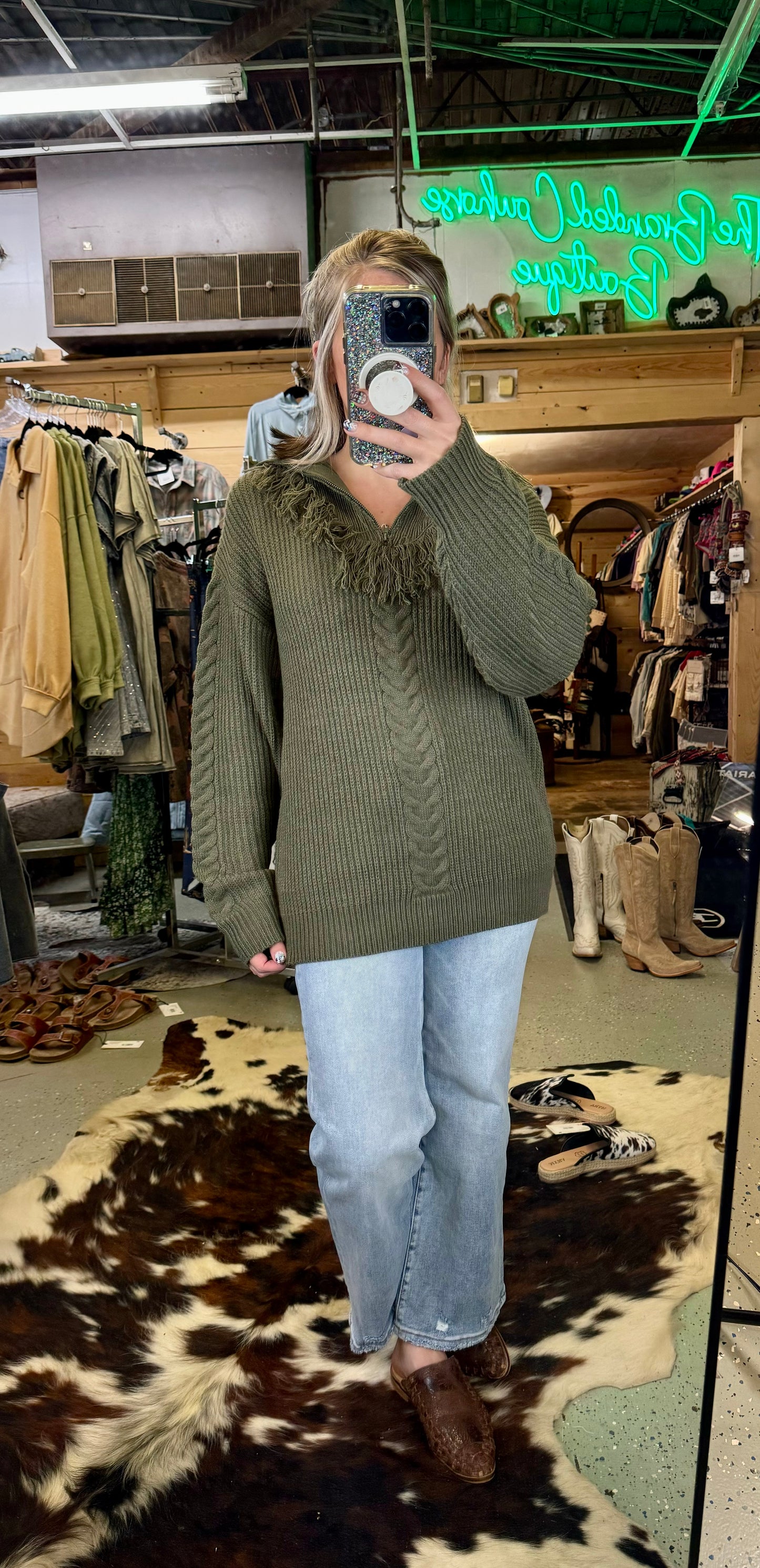 The Cypress 1/4 Zip Sweater