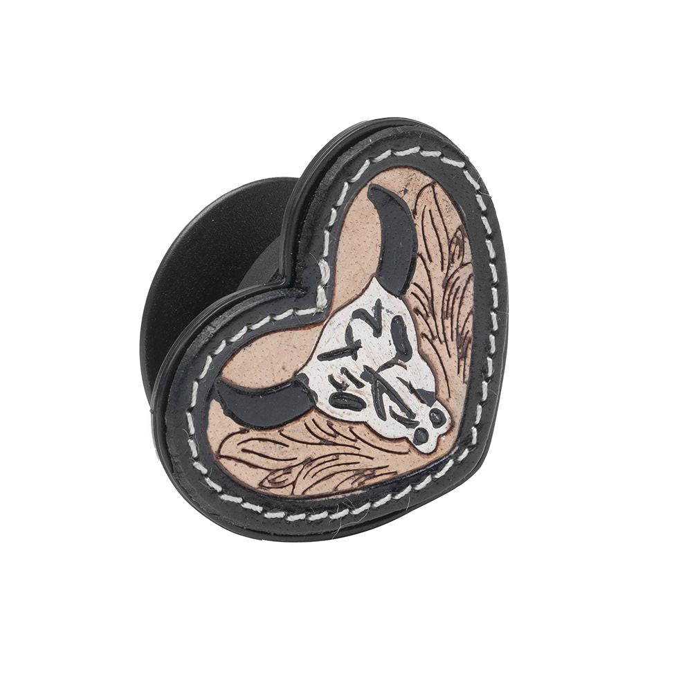 Bison Road Hand-Tooled Phone Socket