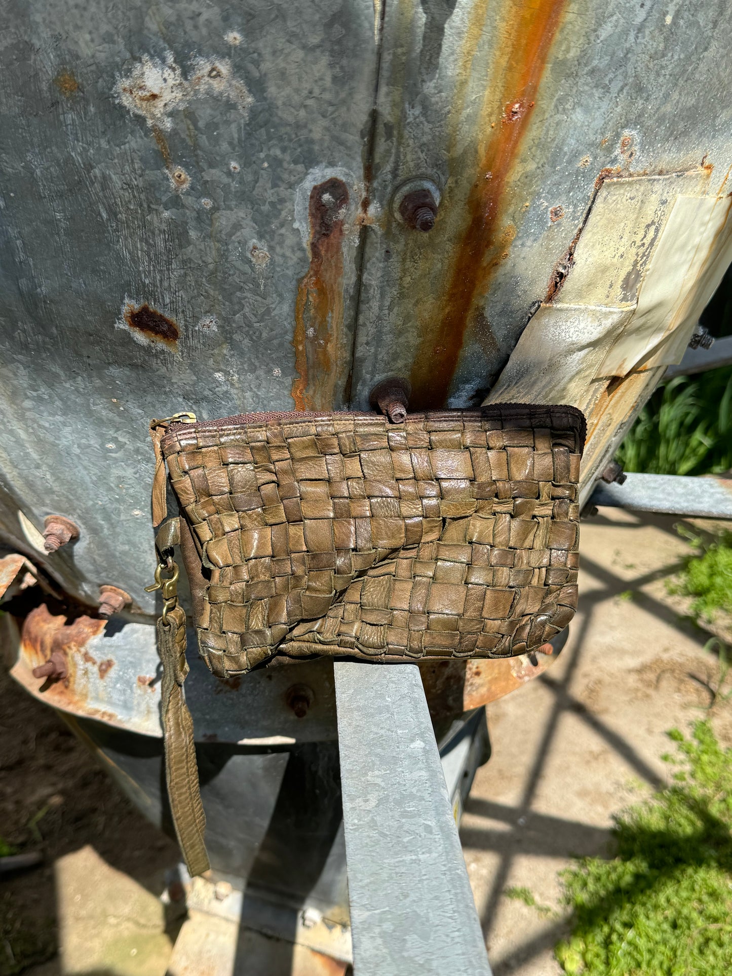 Basket Weave Wristlet