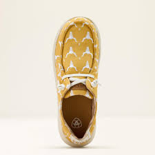 Ariat Women’s Hilo Doodle Mustard Steer Heads
