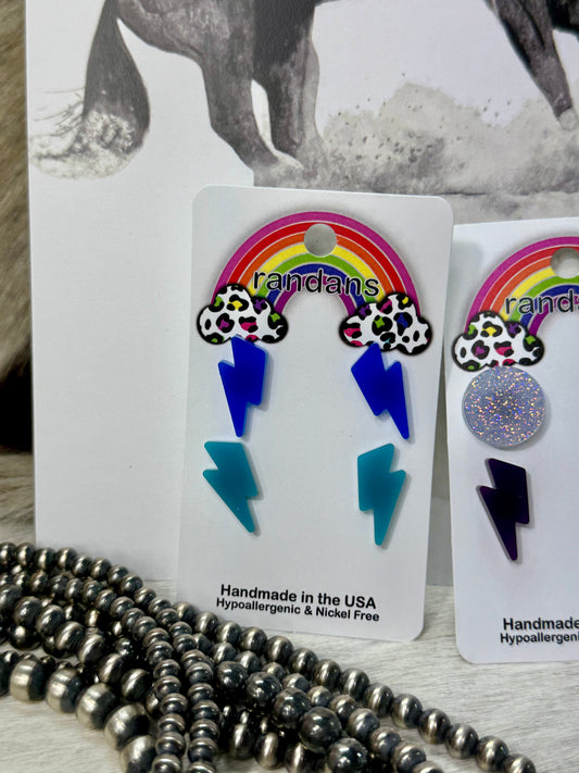 Lightning Bolt Studs