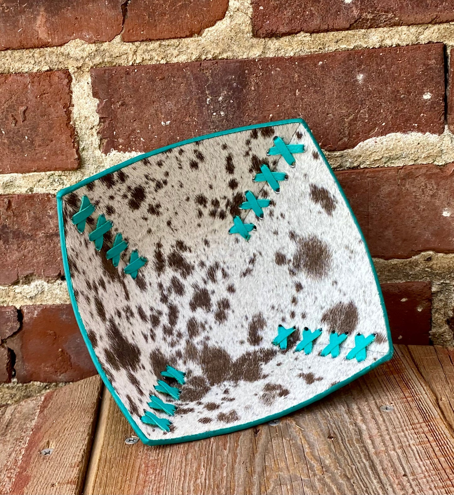 Mini Tooled Leather Basket