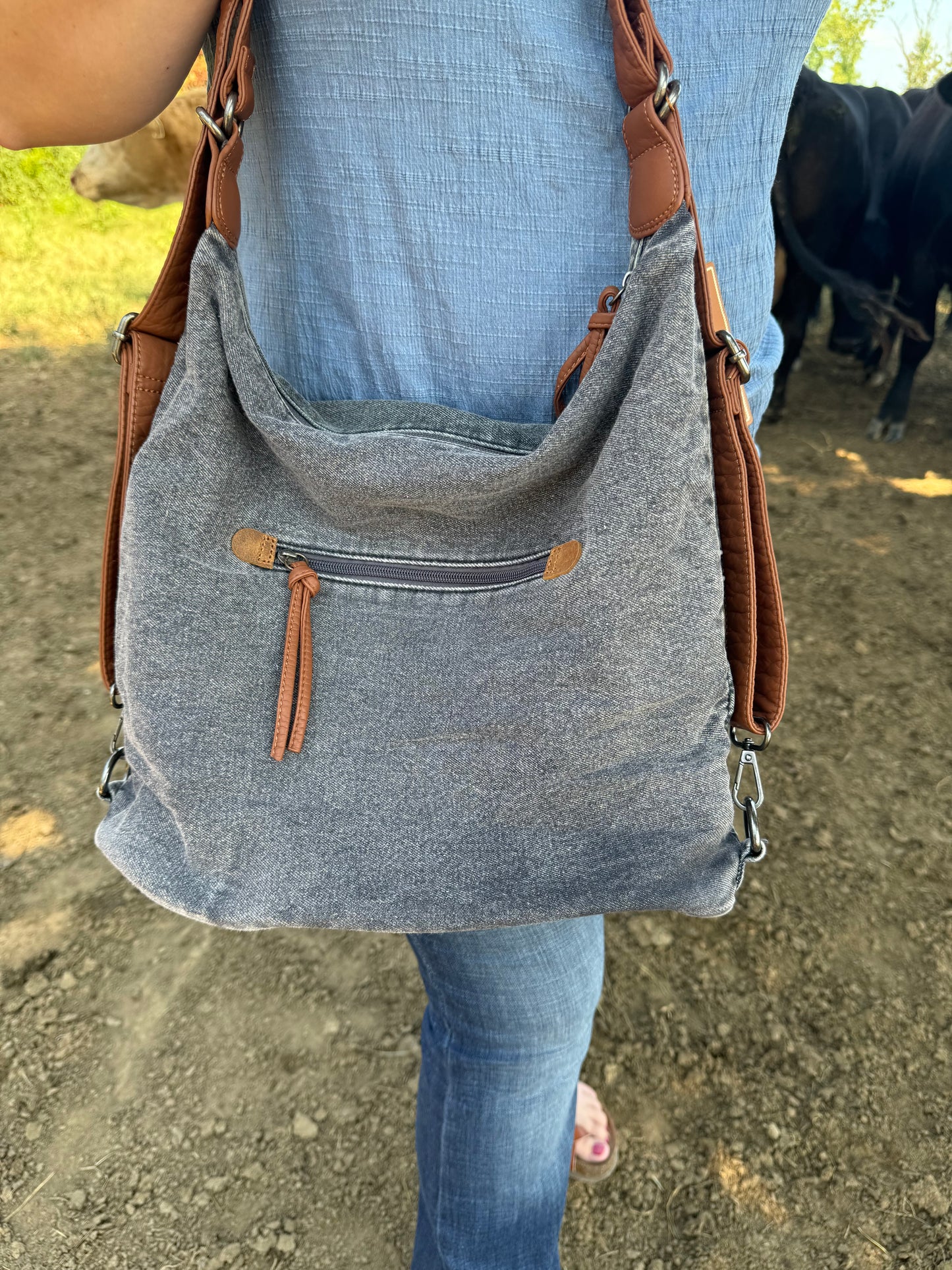 Wrangler Hybrid Back-Pack Denim Purse