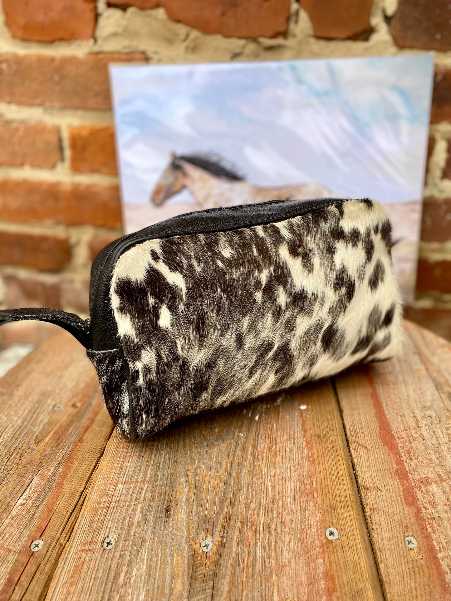 Cowhide Toiletry Bag