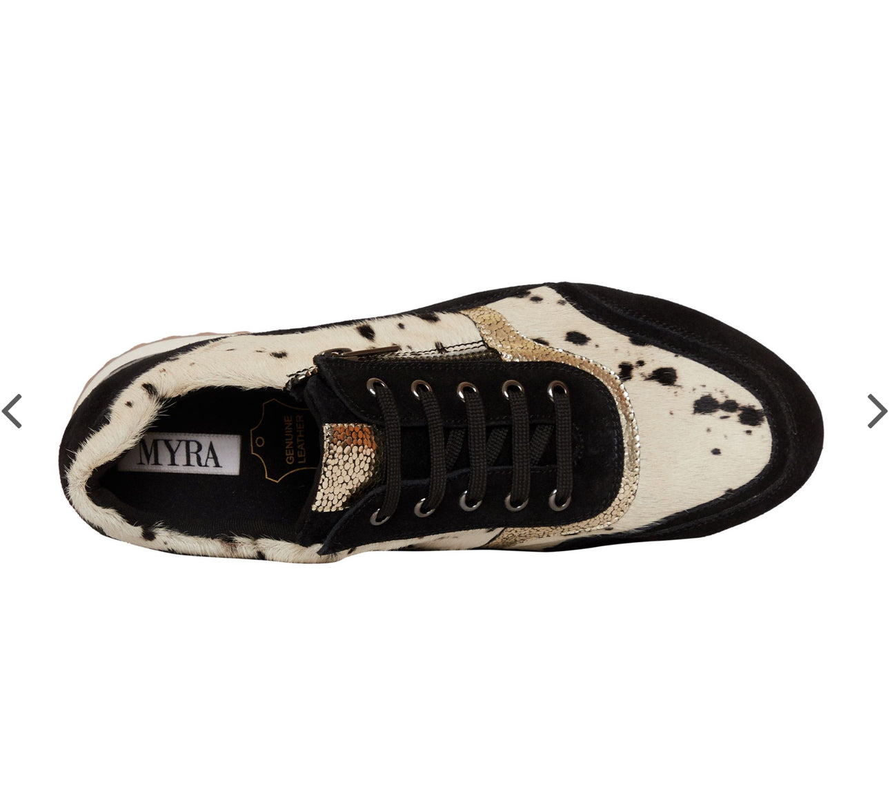 Rush Black/White Cow Sneaker