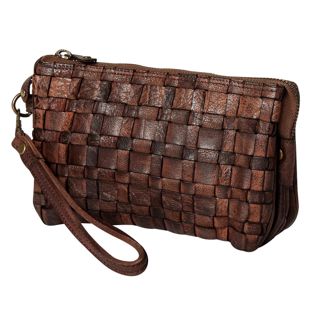 Basket Weave Wristlet