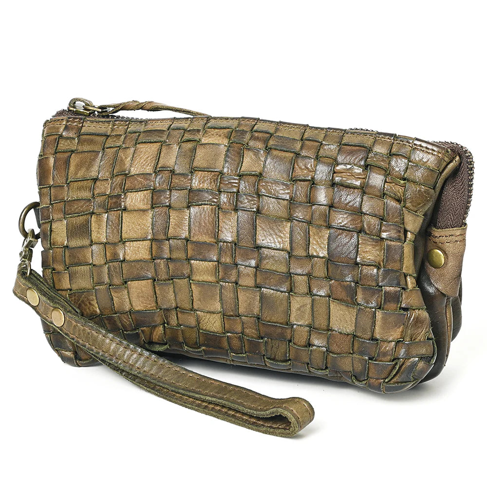 Basket Weave Wristlet