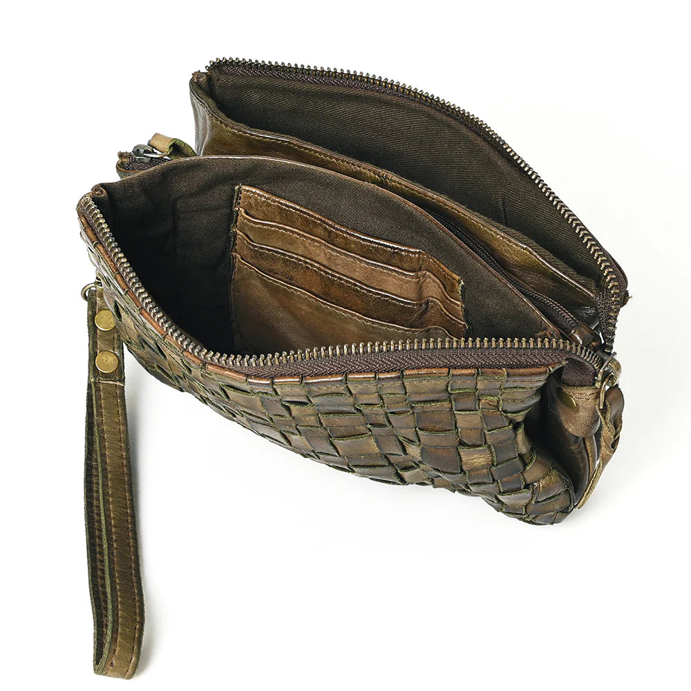 Basket Weave Wristlet