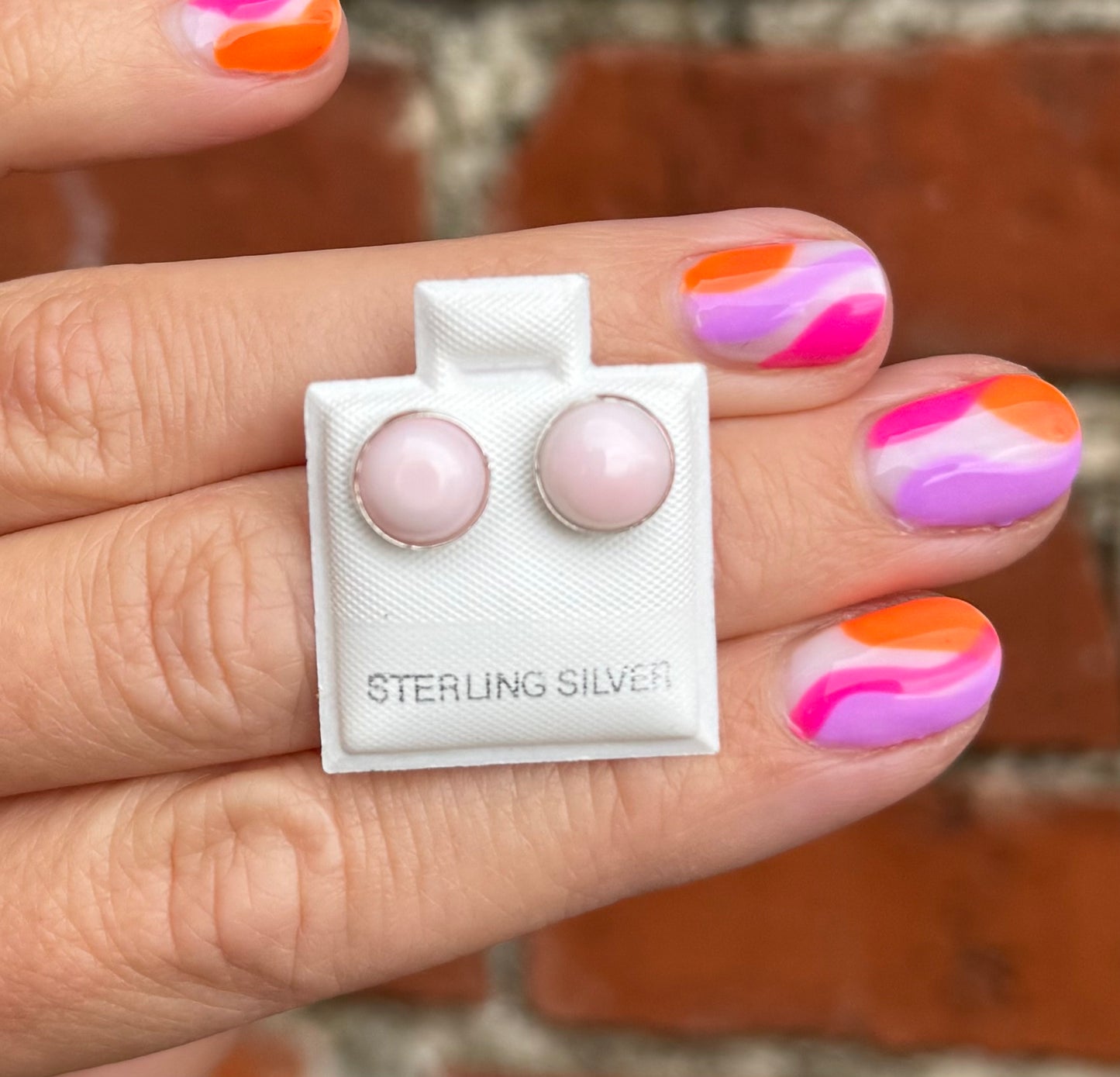 Pretty in Pink Conch Earrings