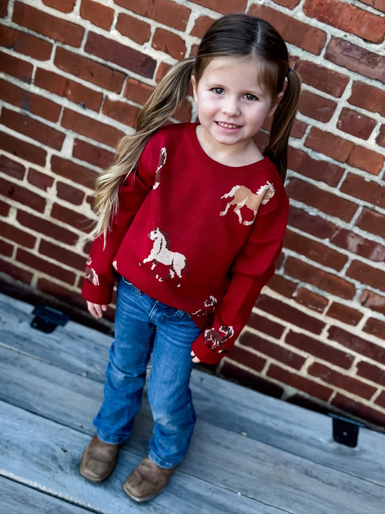 Pony Days Girl's Sweater