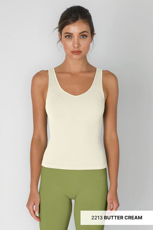 Nikibiki Ribbed Reversible Tank Top