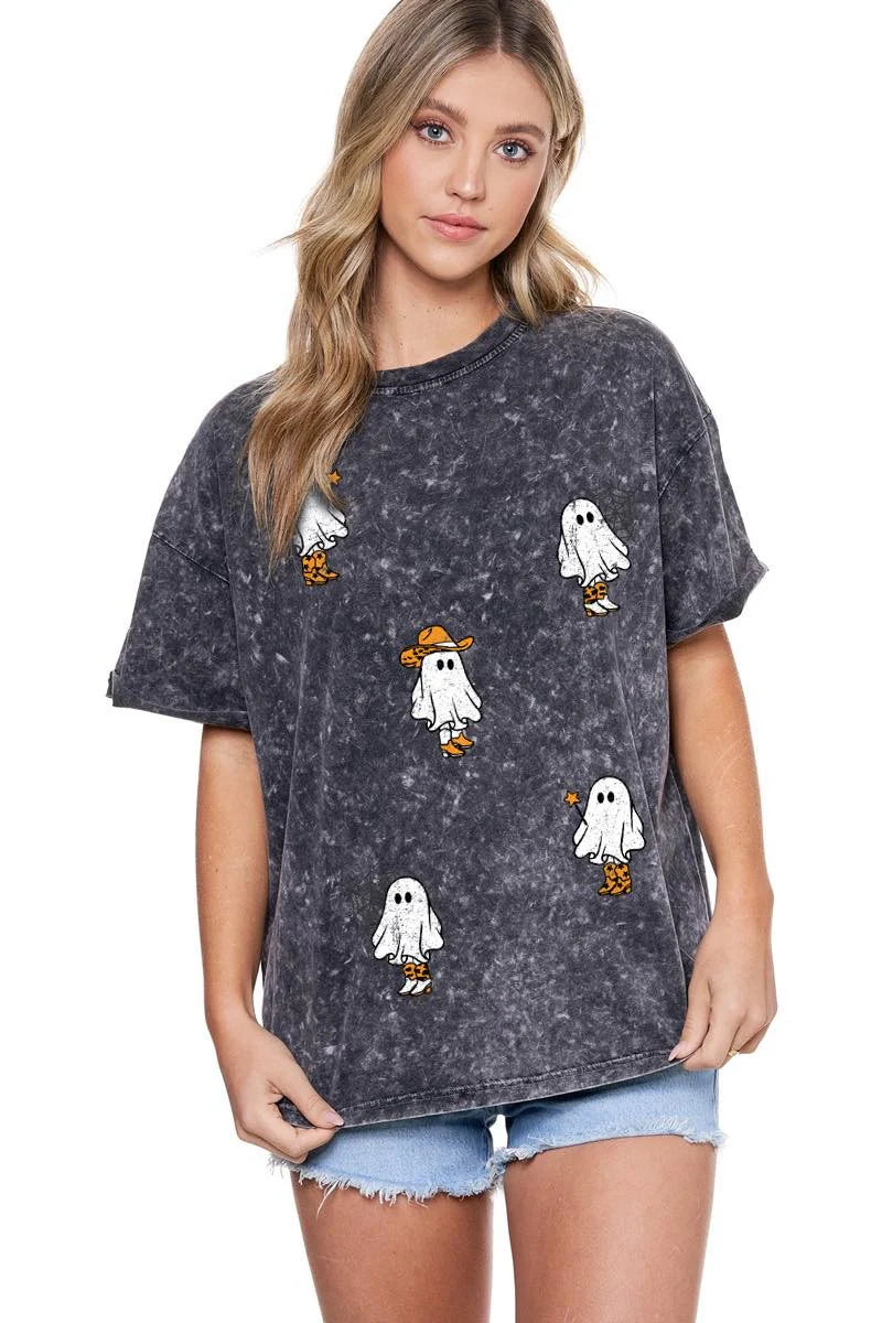 Howdy Ghosty Oversized Tee Reg/Plus