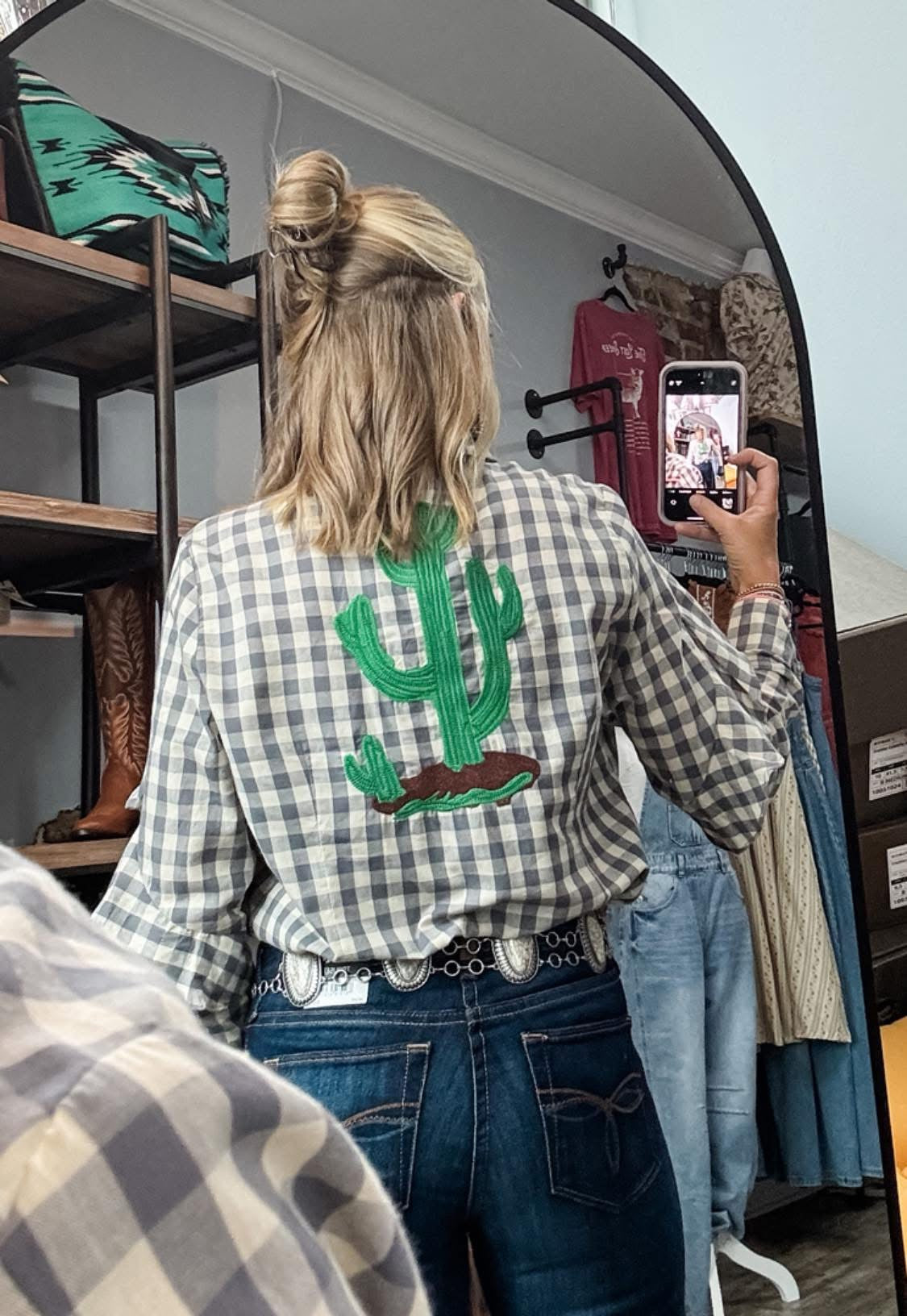 Plaid n' Prickly Button Up