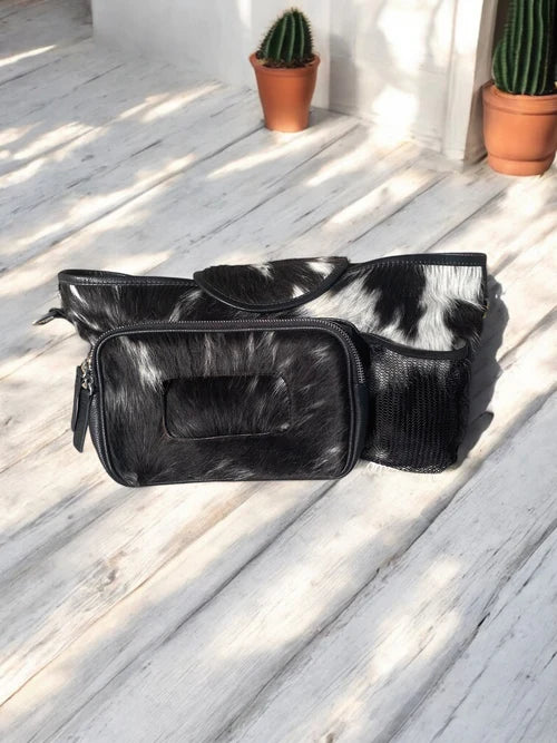 Cowhide Stroller Bag