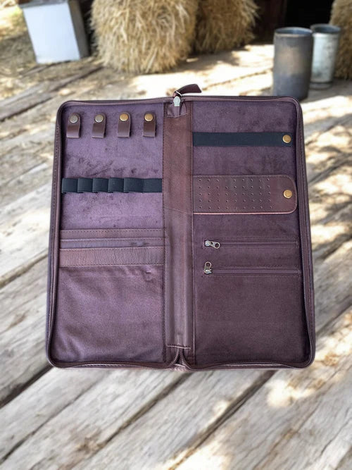 Jewelry Wallet Cowhide & Tooled Leather