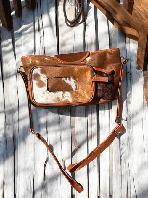 Cowhide Stroller Bag