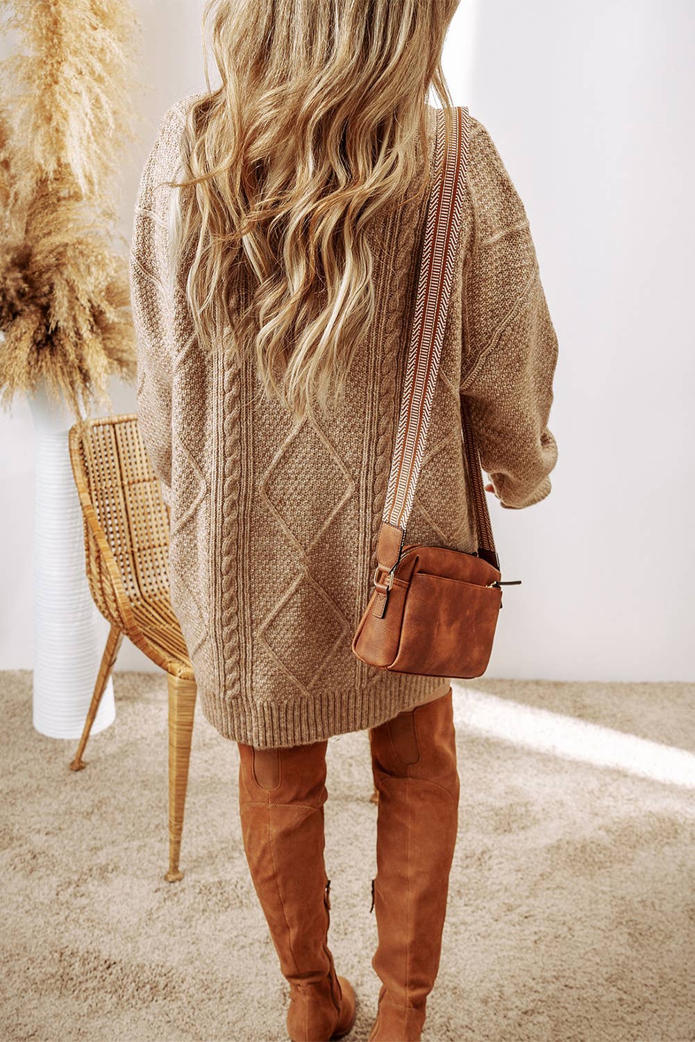 Grace Cable Knit Sweater Dress
