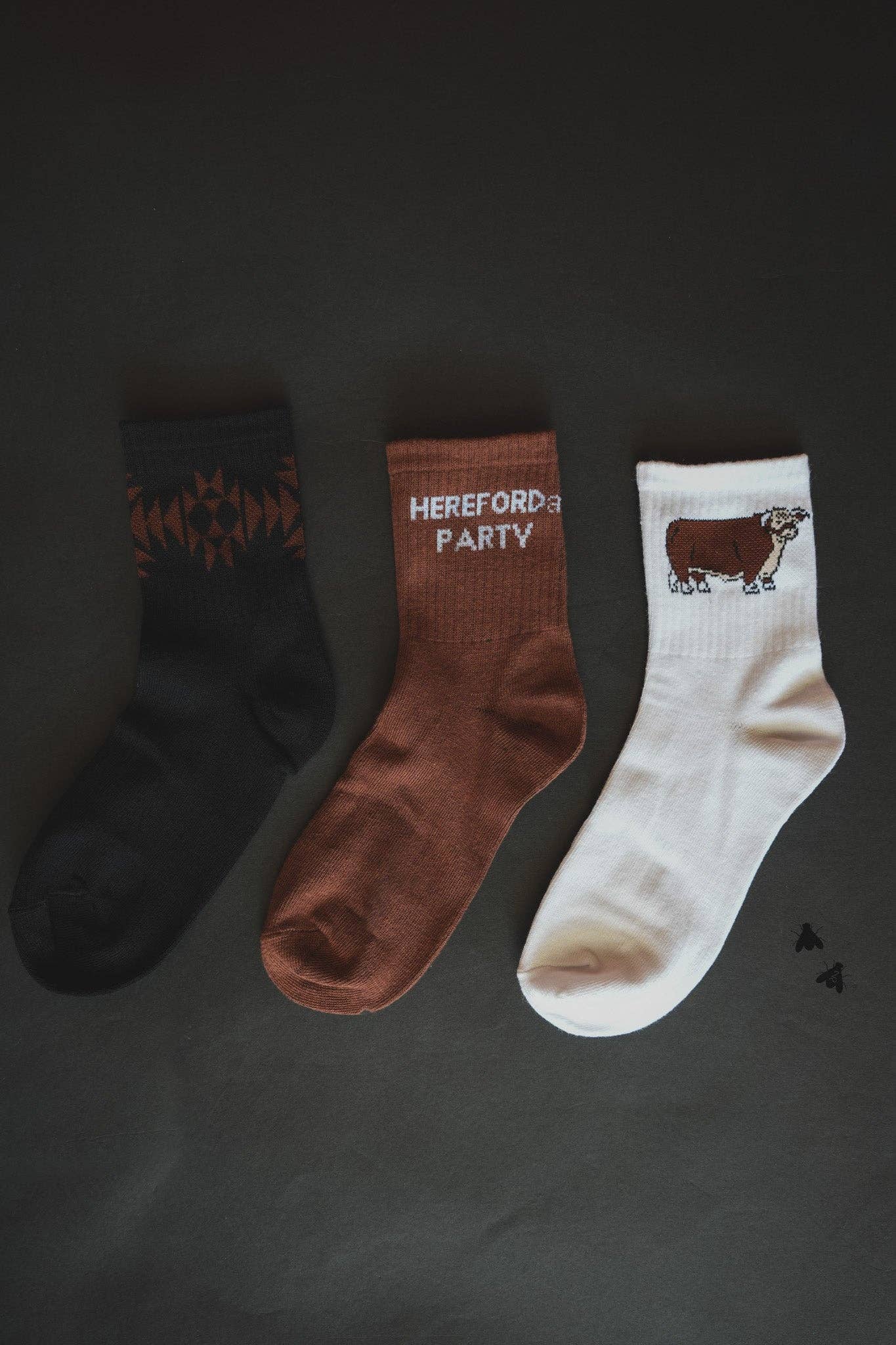 Sock Em' Silly Hereford Socks