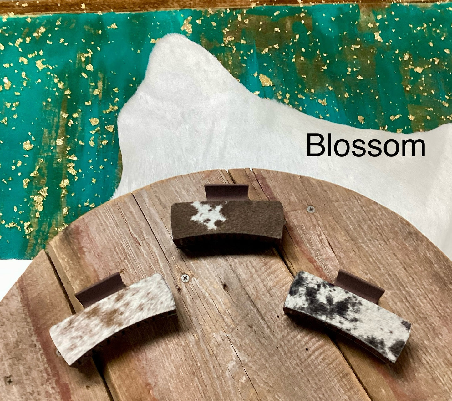 Cowhide Claw Clip 4"