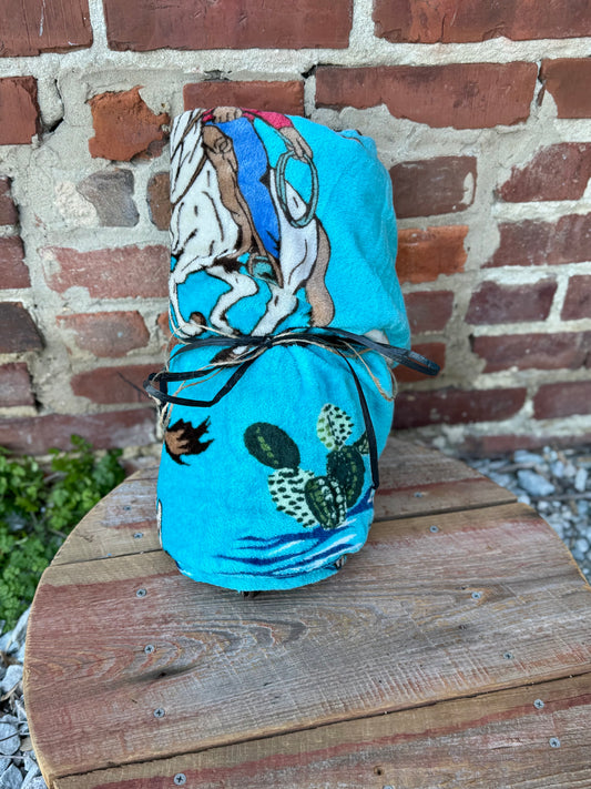 Buckin' Blues Blanket