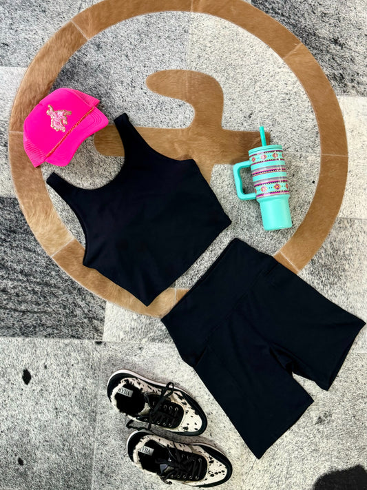Black Biker Shorts
