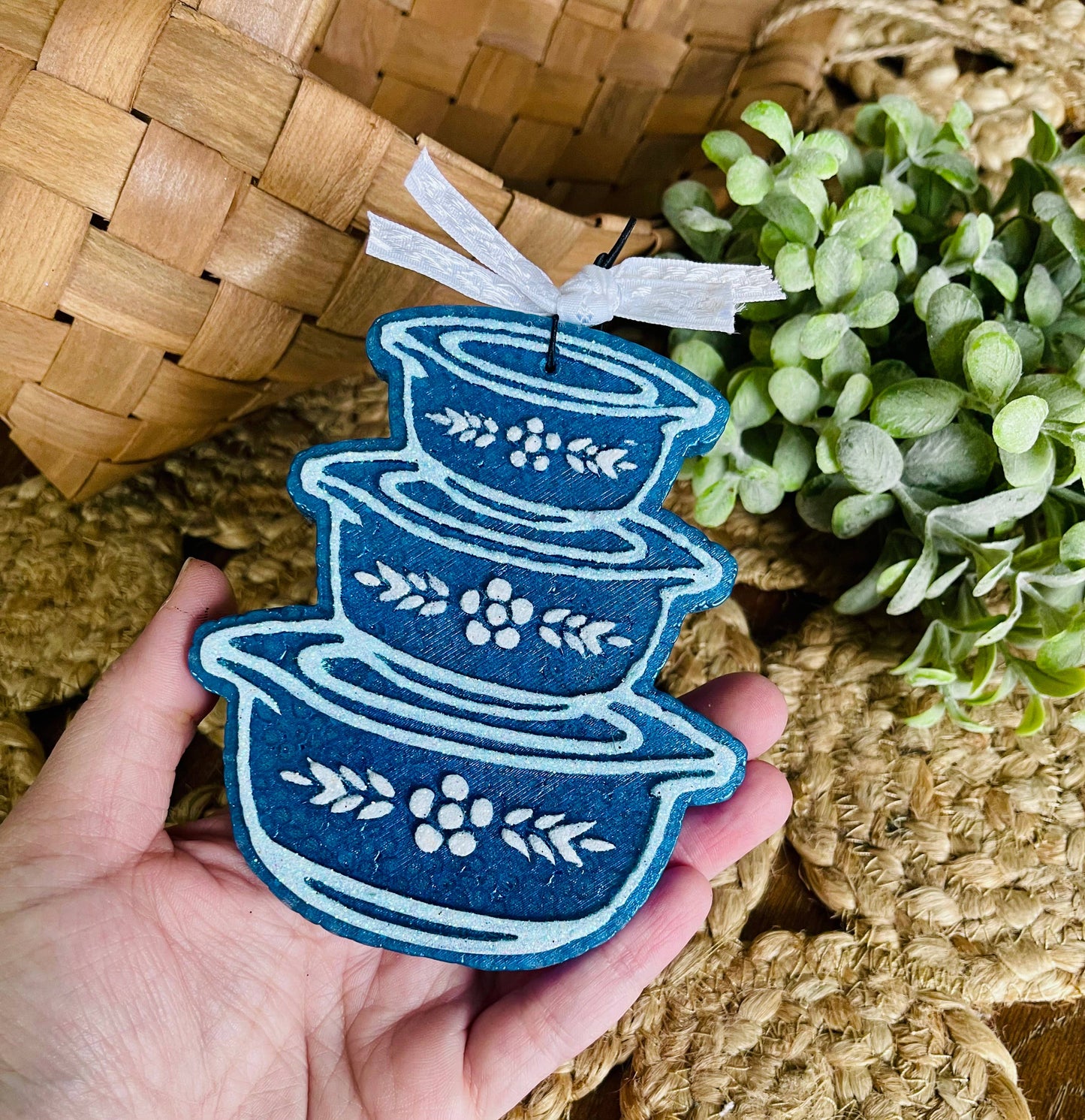 Vintage Stack Bowls Car Freshie 