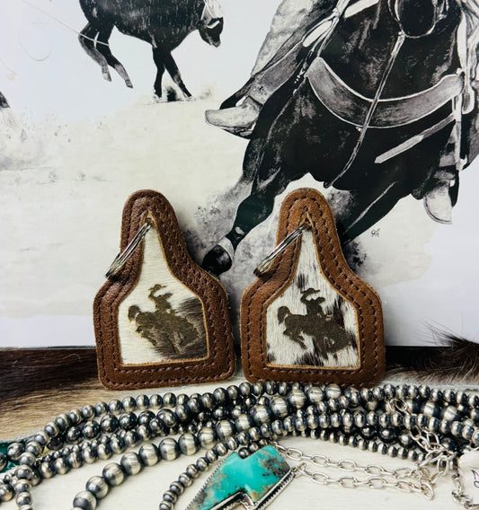 Bucking Horse Branded Keychain