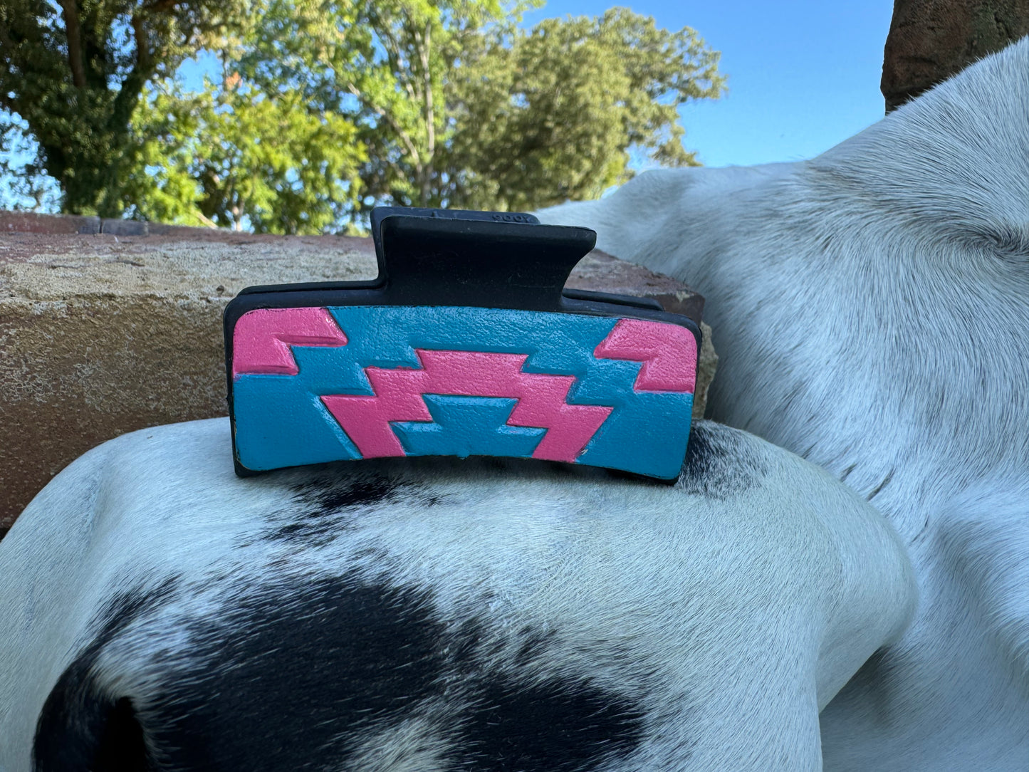 Chevron Aztec Claw Clip