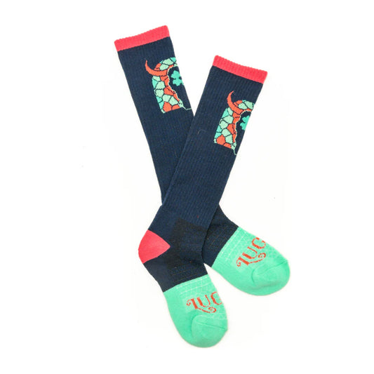 Lucky Clover Steer Head Performance Boot Socks