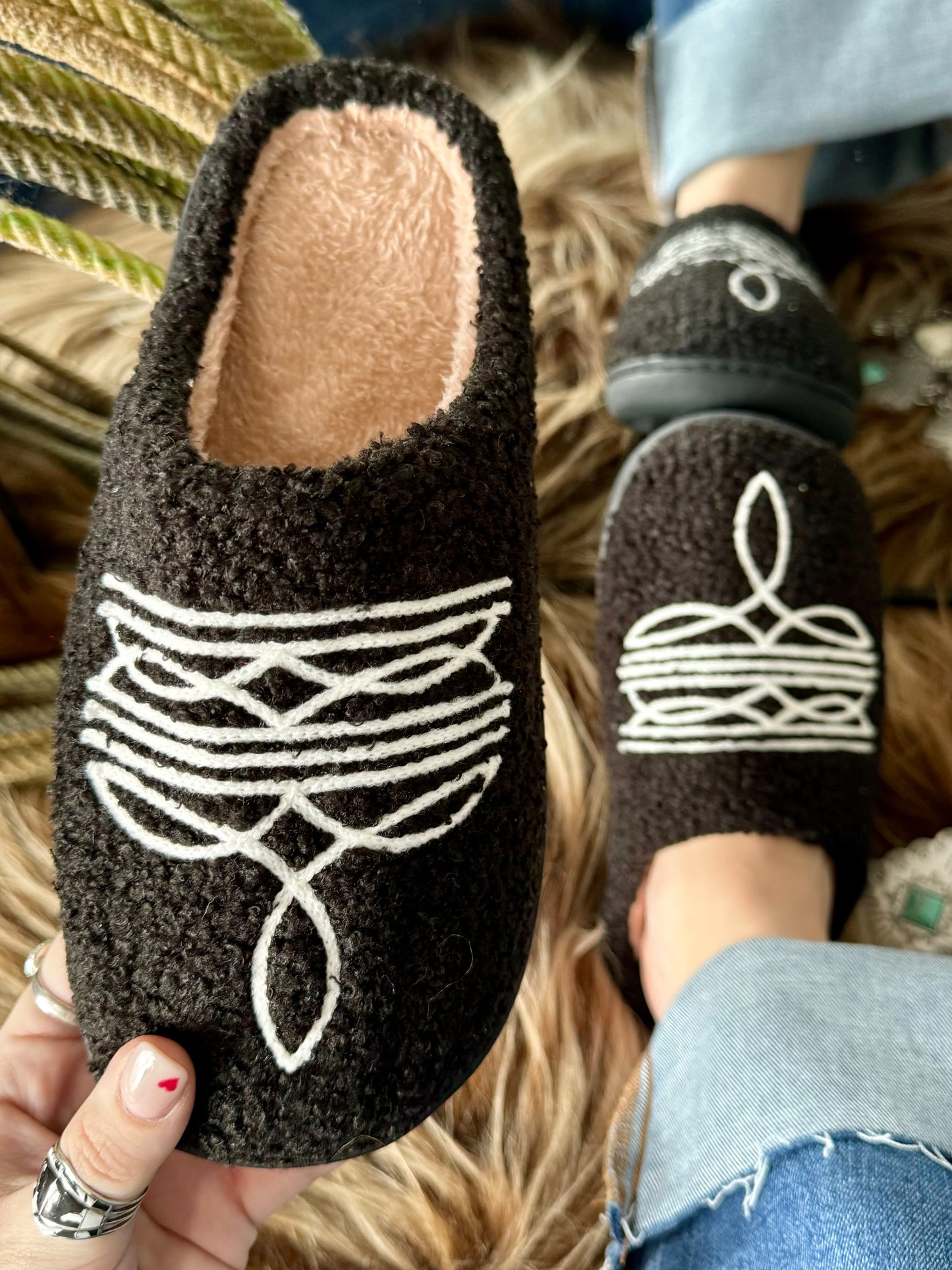 Boot Stitch Slippers