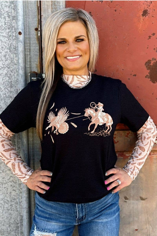 Turkey Ropin' Tee
