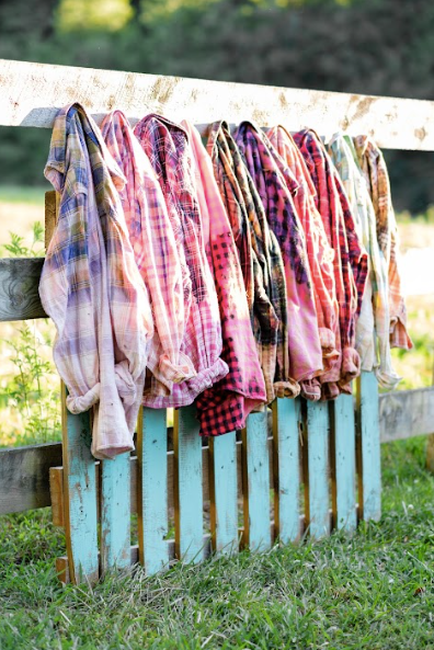 Up-Cycled Dyed Flannel Button-Ups