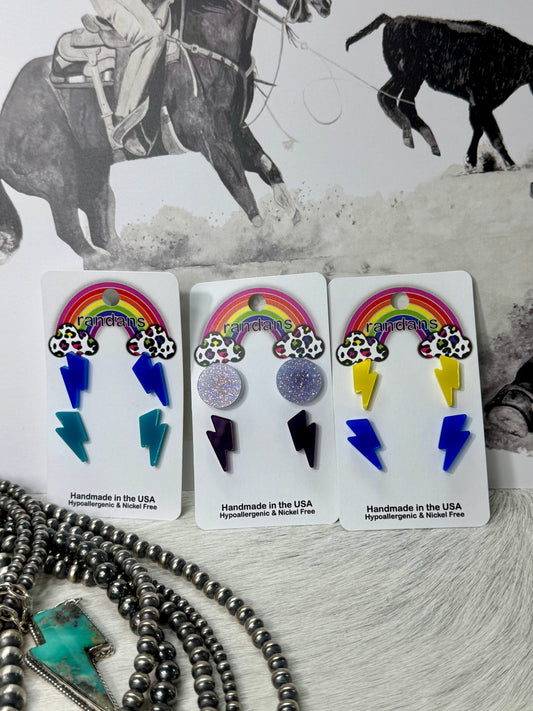 Lightning Bolt Studs
