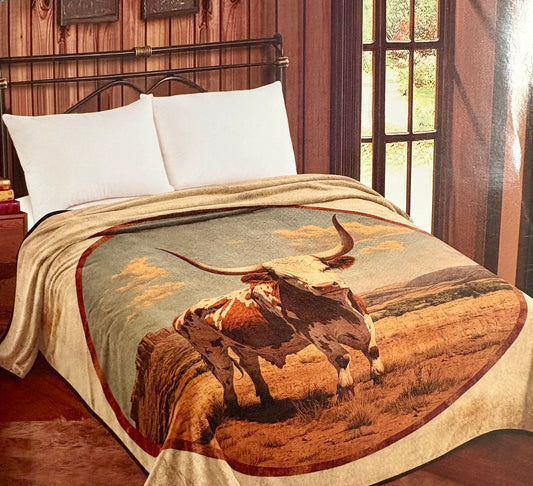 Longhorn Skies Blanket