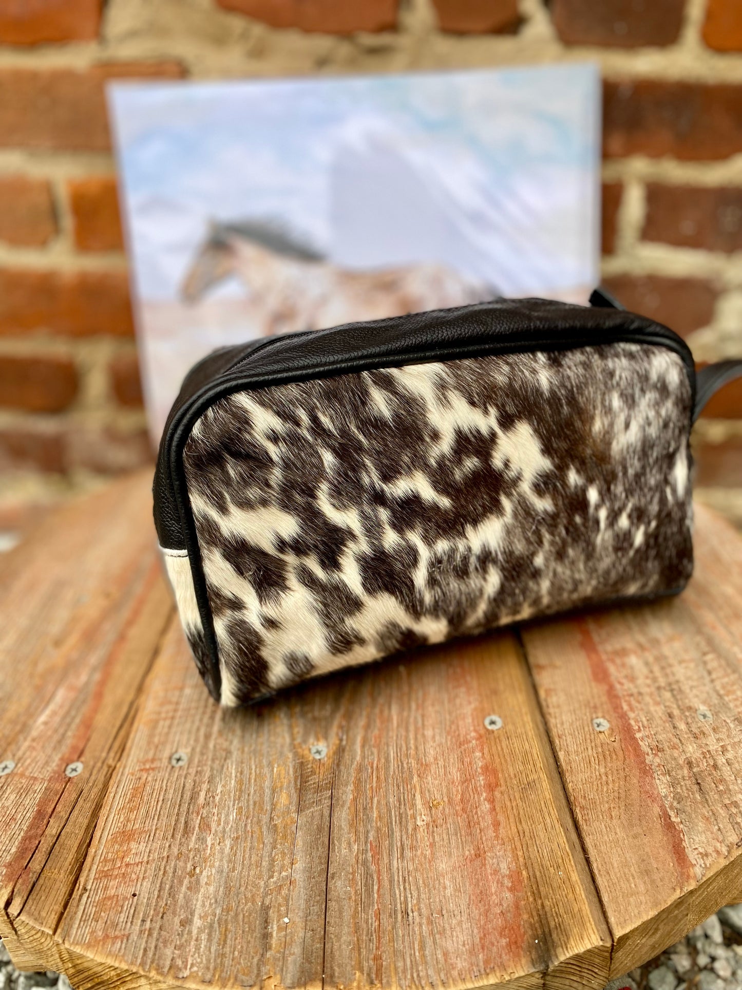 Cowhide Toiletry Bag