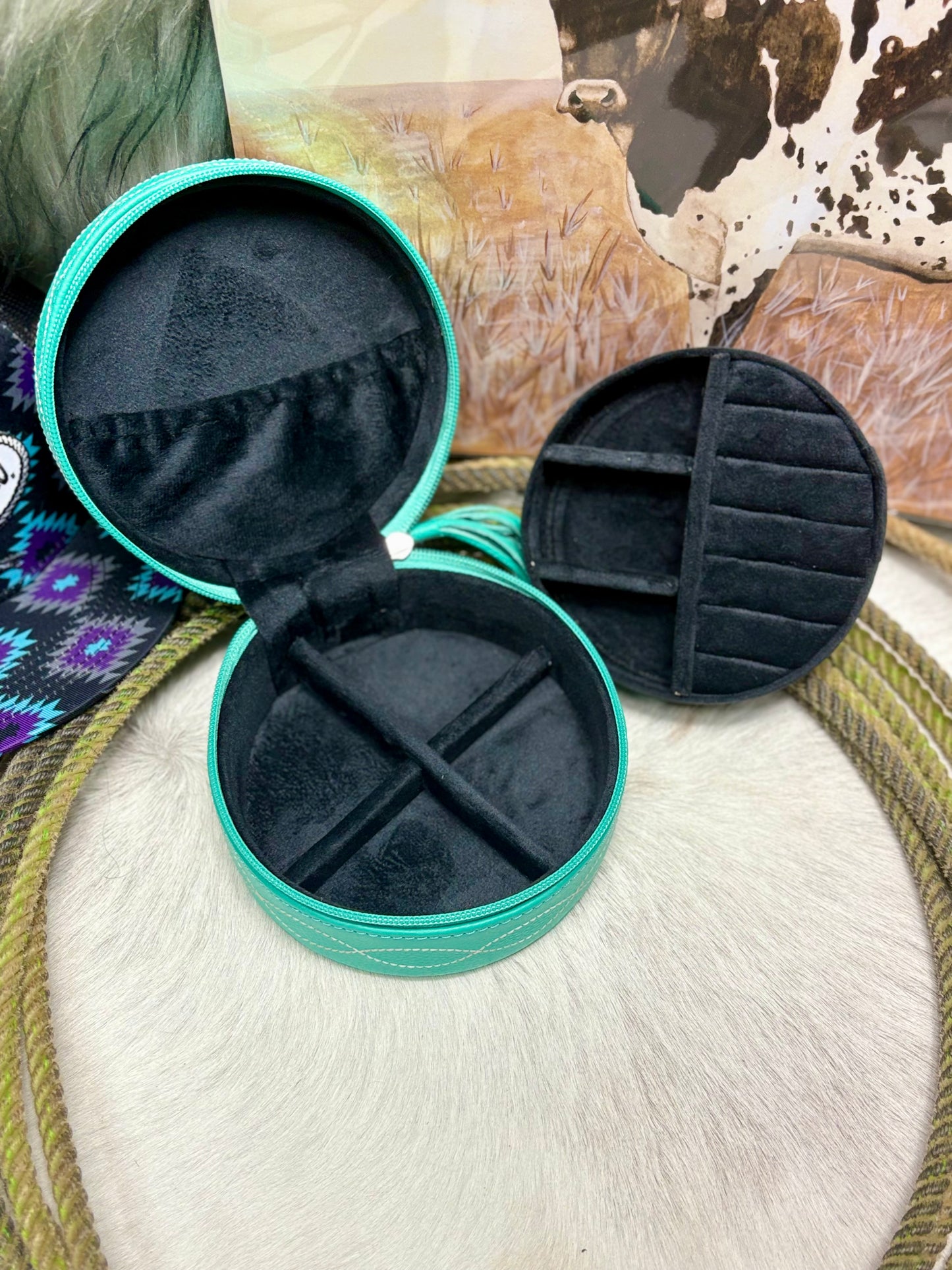 Boot Stitch Travel  Jewelry Case