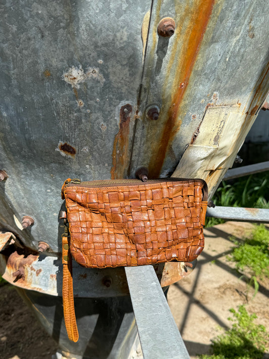 Basket Weave Wristlet