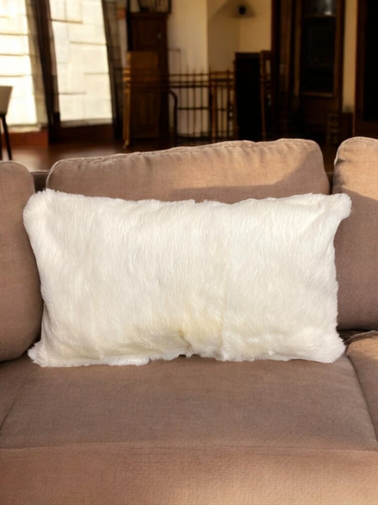 White Lumbar Pillow