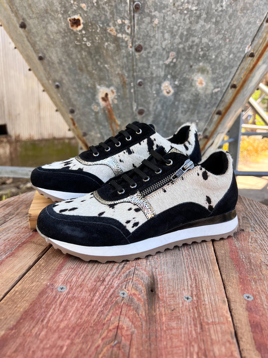 Rush Black/White Cow Sneaker