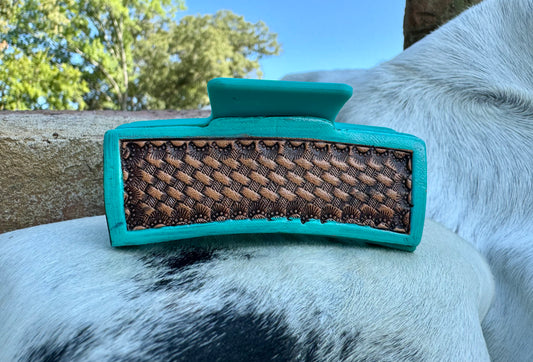 Basket Weave Claw Clip